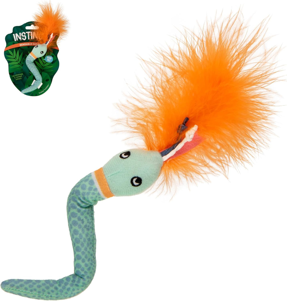Instincts by SmartyKat 2-Pack HappyNip Love Mates Feather Birds Plush - Tricky Twister / 1