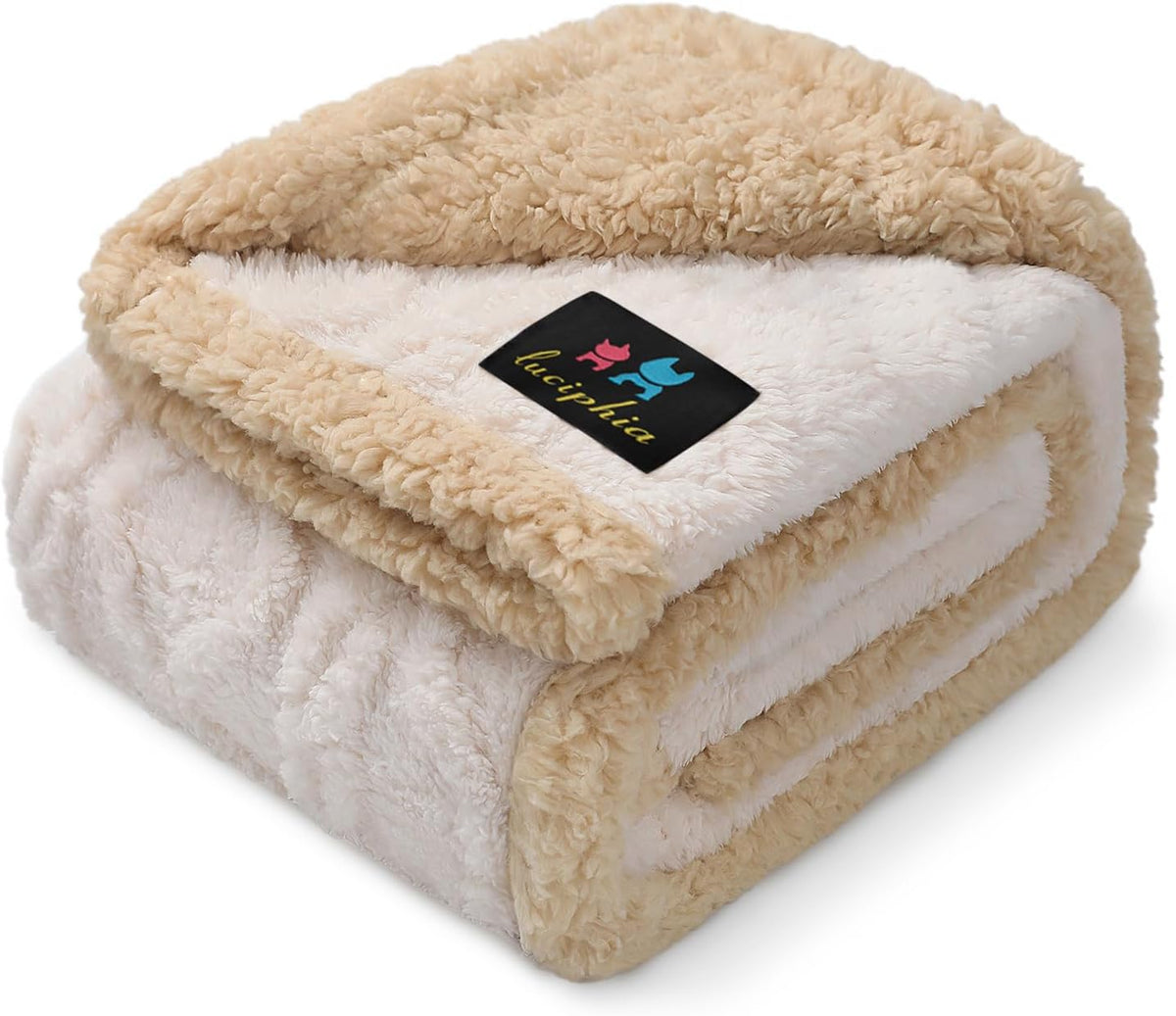 Luciphia Waterproof Dog Blanket - Beige / M (57" x40")