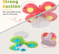 LiKee Strong Suction Cup Fidget Rotating Sensory Bath Toys for Baby - Space - image 2