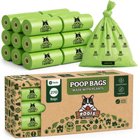 Pogi's Compostable Dog Poop Bags, Leak-Proof, 18 Rolls - 270 Count (Pack of 1) / Unscented