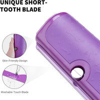 Deshedding Dog Brush for Short Hair - Purple - image 4