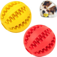 Sunglow 2 Pack Dog Toy Ball – Essentials for Dogs - Red/Yellow / 2 in
