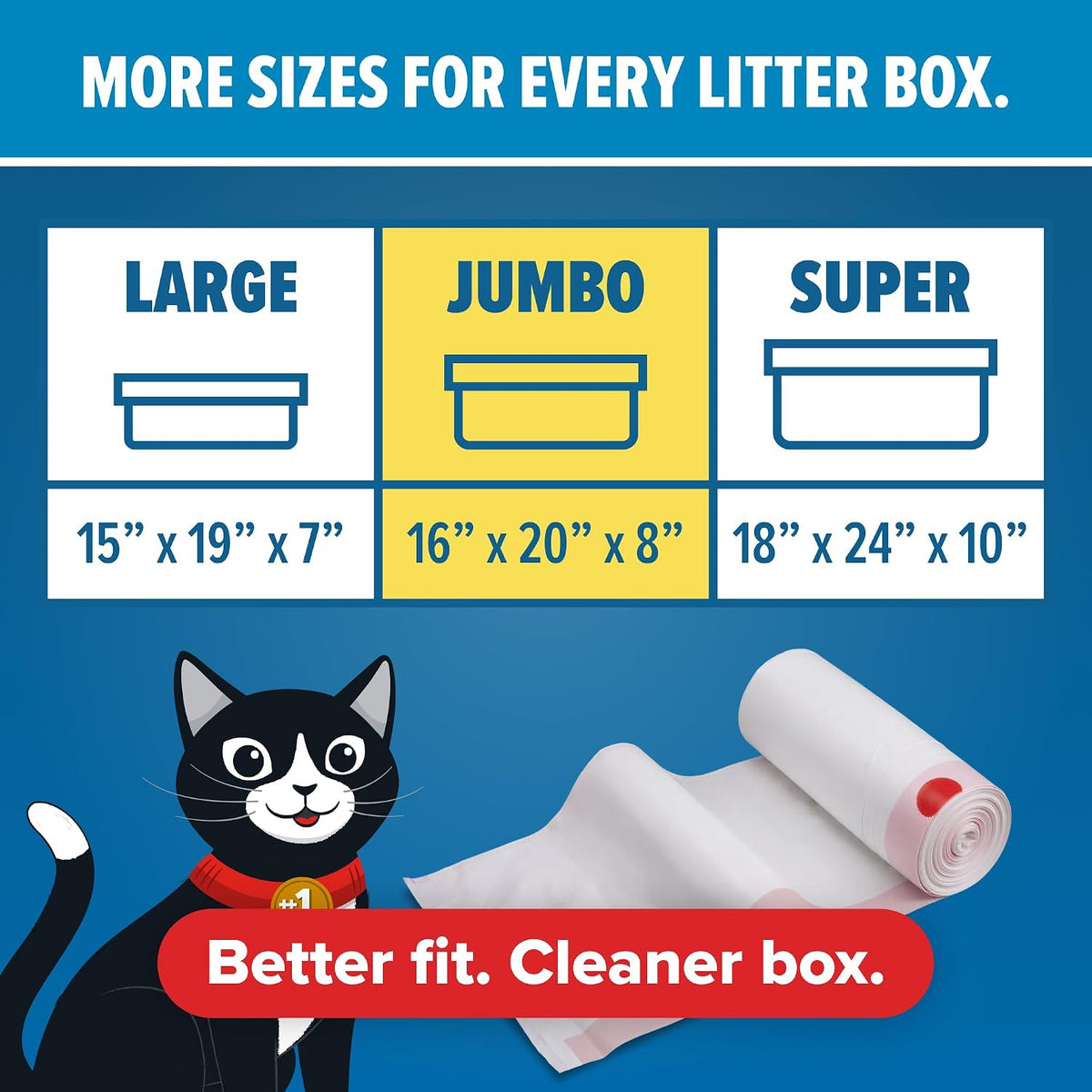 Jonny Cat Litter Box Liners Heavy Duty - Jumbo / 1 Count (Pack of 5) - image 2