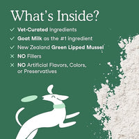 Fera Pets Goat Milk - Cat & Dog Hip and Joint Support with Glucosamine, MSM & Green Lipped Mussel - Supports Flexibility, Mobility & Bone Health - for Picky Eaters - 60 TSP