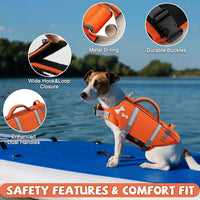 EMUST Dog Life Jacket, Waterproof, Breathable - L / NewOrange - image 2