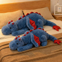 ARELUX Large 36in Cute Dragon Stuffed Animals Plush Toy Soft Matcha - Blue / 50inch - image 3