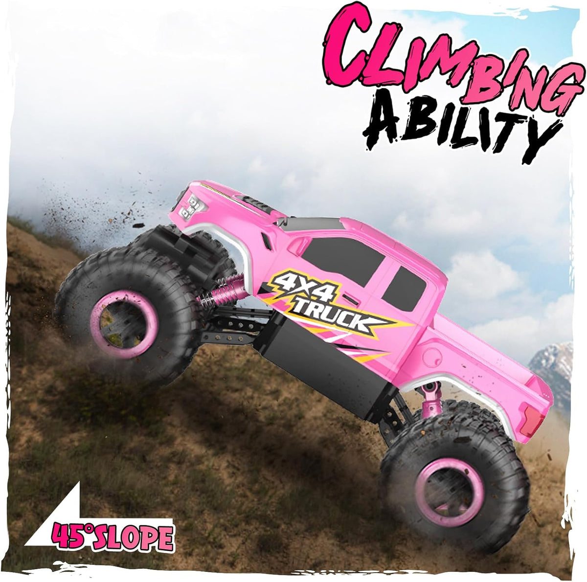 DOUBLE E RC Monster Truck - Pink - image 3