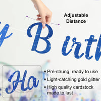 Halloween Birthday Banner - Blue / Star - image 2