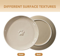 Elevated Cat Bowls, Cat Food and Water Bowl Set - Vintage Latte / 1 Bowl - image 4
