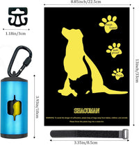 Metal Dog Poop Bag Holder 2-Pack w/Leash Clip - Blue / 1 Holder 15 Bags - image 4