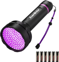 EverBrite 100 LED UV Blacklight Flashlight, 395nm for Pet Urine – Essentials for Dogs - 100 LED