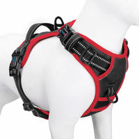 PHOEPET Upgraded No Pull Dog Harness, Reflective Adjustable Vest – Essentials for Dogs - Black / Small