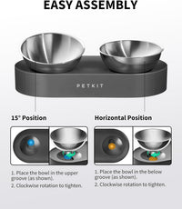 PETKIT 304 Stainless Steel Elevated Cat Bowls&Dog Bowls - image 4