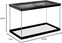 Zilla 10 Gallon Pet Reptile Starter Habitat Kit with Light and Heat for Small Desert Dwelling Animals