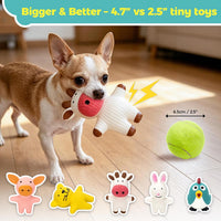 LECHONG 5 Pack Latex Dog Toys for Small Dogs - image 3
