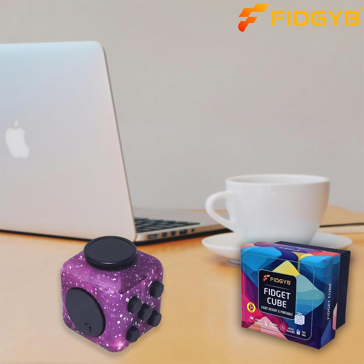 Cube Fidget Toy for Adults & Kids, Smooth - ST - image 3