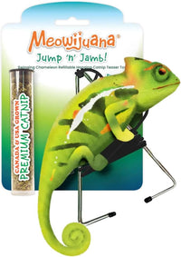 Meowijuana Jump 'n' Jamb Door Hanging Cat Toy | Chameleon | Refillable Interactive Catnip Toy | Promotes Play and Cat Health | Includes Potent Catnip Grown in North America
