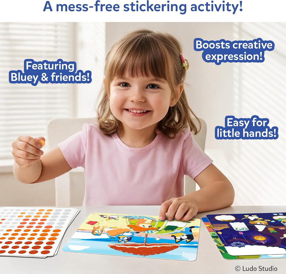 Skillmatics Dot It Sticker Art, Unicorns & Princesses Sparkle - 1. Bluey - image 2