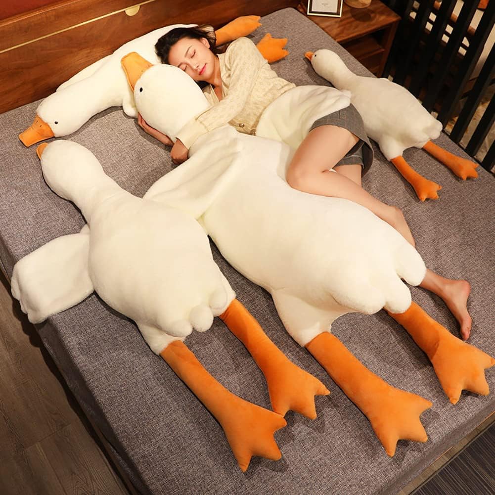 Srutirbo Giant White Goose Plush-63 in Soft Furry Swan Stuffed Animal - 20 in - image 3