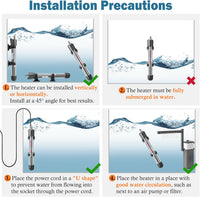 HITOP 50W Adjustable Aquarium Heater - 7in-25w - image 4