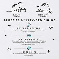CatGuru Food Table for Cat Bowls - High / Marshmallow - image 2