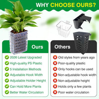 2026 Latest Upgraded Aquarium Plant Holder Adjustable Height - Transparent-2 Pack - image 4