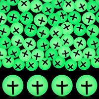 Seenelling 60 glow in the dark Halloween bouncy balls with skeleton print, green - view 7