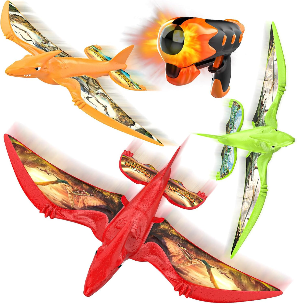 Aiencsai Airplane Launcher Toy - Red&green&orange