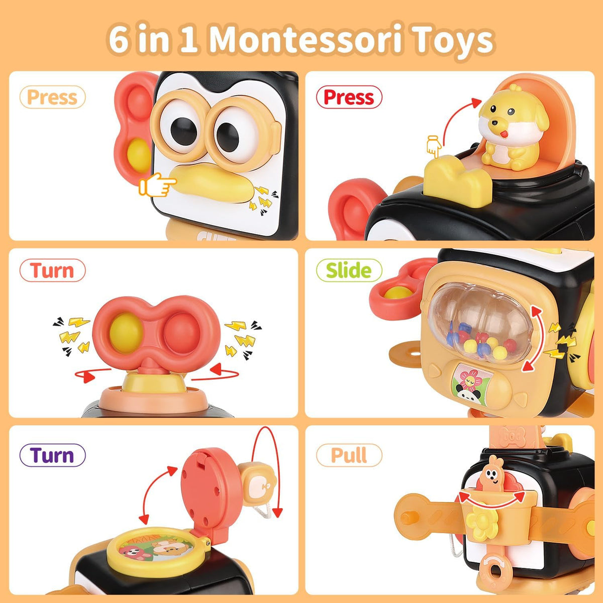 OSIMILY Toys for 1 Year Old Boy - Black - image 3