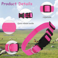5 Pack Reflective Goat Collars with Bells, Anti-Lost Pet Collar - Multi-colored - image 4