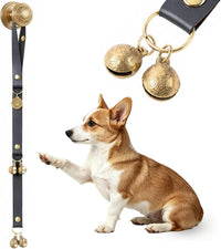 Kytely Leather Dog Doorbells to Go Outside - Gray