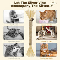 4 Pack Silvervine Sticks for Cats - Grey / 4 - image 3