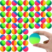 Jenaai 50 pack 45 mm two-color rubber bouncy balls