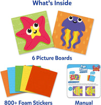 Skillmatics Fun with Foam Sticker Art, Animals, Craft Kit - 4. Under the Ocean - image 2