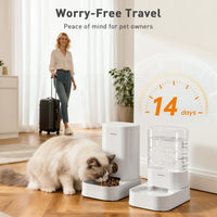PAWGETHER Gravity Cat Feeder - Feeder + Waterer (2-Pack) / 3.78L - image 3