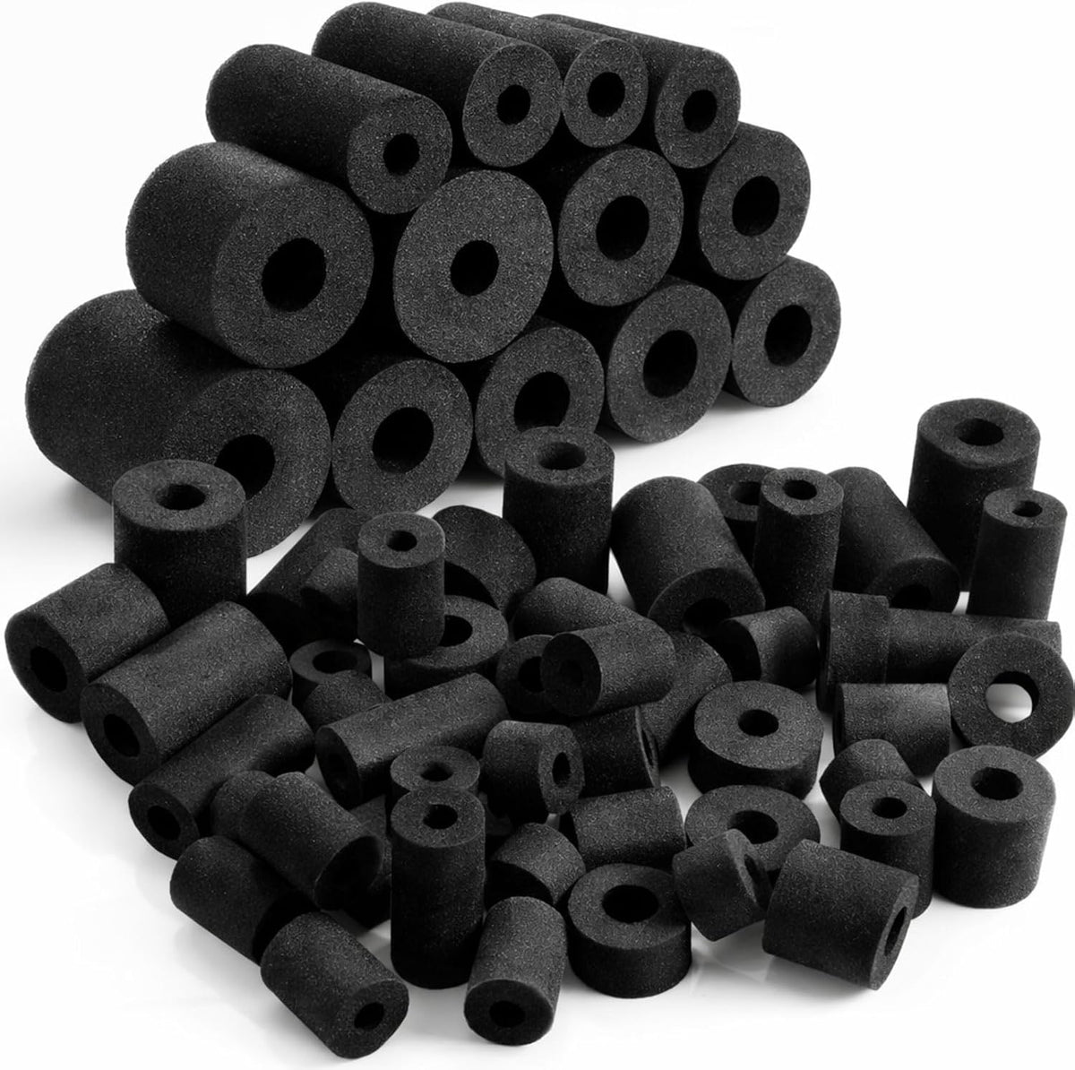 Frienda pool noodle bits, 50 colorful foam noodle pieces in assorted sizes - view 4