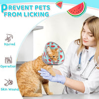 Cat Cone Collar Soft to Stop Licking, Adjustable, Foldable Lightweight Kitten Cones After Surgery Recovery for Cats & Kittens, Cat Cone Alternative (Blue, L)