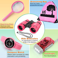 Kids Explorer Kit & Bug Catcher Kit, Camping Gear for Kids, Outdoor Exploration Set with Backpack & Binoculars, Ideal Outdoor Adventure Toys for Boys Girls 3-12