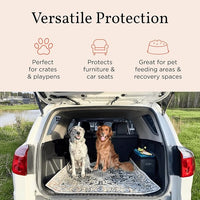 LOVEWAG Washable Dog Pee Pads, 36" x 48",Waterproof, Non-Slip, Super Absorbent, Reusable Machine-Washable, 2-Pack (Moonlit Night)