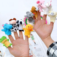 RIY 10Pcs Story Time Finger Puppets - Different Cartoon Animals - image 2