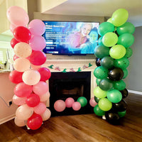Sage Green Brown Balloons - Pink Green Cow Print - image 2