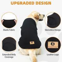 Halloween Dog Shirts for Large Dogs - Black & Grey / Large(Chest 24", Back 17") - image 2