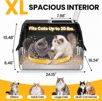 Stainless Steel Litter Box with Lid - image 3