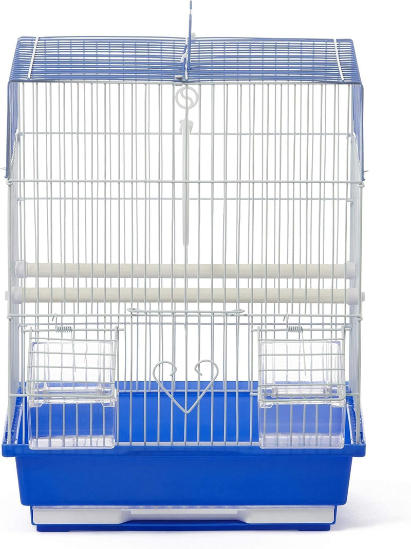 Prevue Pet Products Parakeet Square Roof Bird Cage with Handle – Essentials for Birds