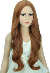 DUDUWIG long black wavy curly middle part wig for kids with wig cap - view 19