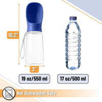 Mr. Pen, Portable Dog Water Bottle - Navy Blue - image 3