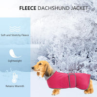 Dachshund Sweaters, Dachshund Coat Perfect Dog Winter Coat with Padded Fleece Lining - Small / Pink - image 4