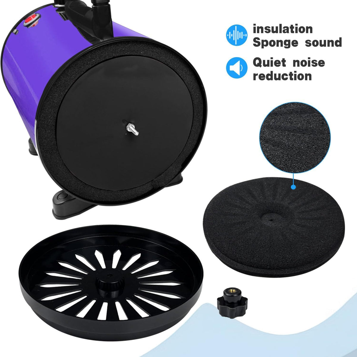 Dog Dryer High Velocity Professional Pet Grooming Dryer – Essentials for Dogs - Purple - image 2