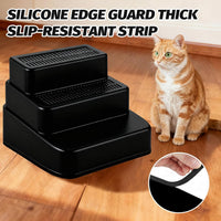 Adjustable Litter Box Step, Cat Ramp for Litter Box, 2 Steps - Black / 3 step - image 3