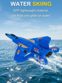 ANTSIR F-22 RC Airplane, 2.4GHz Easy to Fly Foam RC Plane - Blue F22-3 Batteries - image 3